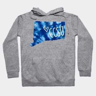 Tie Dye Central Connecticut State University Hoodie